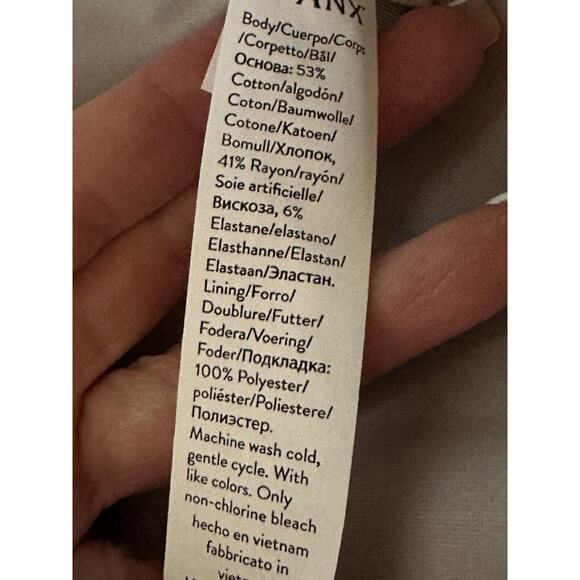 Spanx Women’s The Perfect Slim Straight Pull On Pant White Stretch Size L P NEW - Picture 12 of 16